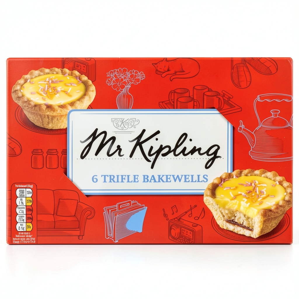 Mr Kipling Cupcakes displayed in packaging on a kitchen counter