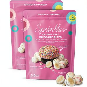 Sprinkles Birthday Cake Bites Frosting Coated Snack-0