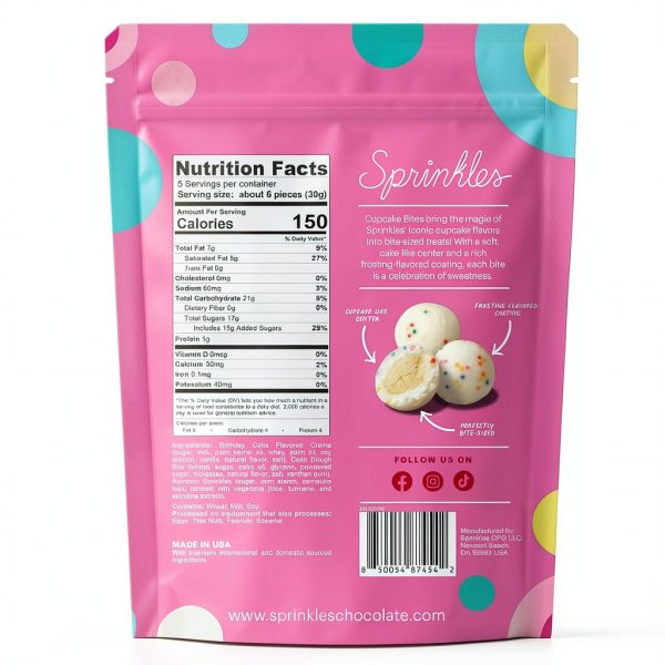 Sprinkles Birthday Cake Bites Frosting Coated Snack-1